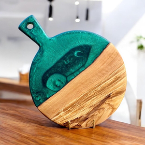 Planches en bois et résine de qualité supérieure, dernières nouveautés, gadgets de cuisine, blocs à découper ronds, articles artisanaux, meilleures ventes. - Product Image 1
