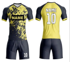 ชุดเสื้อฟุตบอลลายพรางแบบยูนิเซ็กซ์ พิมพ์ลายแบบซับลิเมชั่น ระบายเหงื่อได้ดี ระบายอากาศได้ดี ผลิตจากโพลีเอสเตอร์ 100% แขนสั้น คอกลม สำหรับฤดูร้อน - Product Image 3