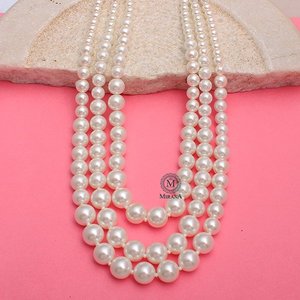 For Barbie 24K Gold Plated Gemstone Pearl Layered Necklace with Diamond Accent - Product Image 2