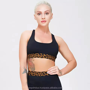 Conjunto Deportivo de 2 Piezas, Leggings y Sujetador Deportivo de Alta Elasticidad, Secado Rápido, Impermeable, Talla Grande, Color Negro, Compresión, para Yoga y Fitness - Product Image 2