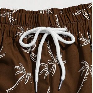 Shorts de Playa Tropicales Personalizados para Hombre, Secado Rápido, Bañadores Casuales de Verano con Cordón Ajustable, OEM ODM Venta al Por Mayor - Product Image 4