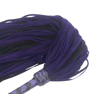 Látigo de Piel de Oveja Suave con Hebilla de Acero y Extremos Redondeados de 2.5cm de Ancho, con Detección de Aguja, Ideal para Principiantes en Juegos BDSM - Product Image 3