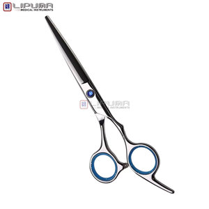 Ciseaux de coiffure durables en acier inoxydable, prise confortable, lames affûtées, vis dorée, couleur rose papier, pour salon et usage domestique - Product Image 2