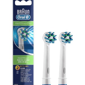 หัวแปรงสีฟันแบบเปลี่ยนได้ พรีเมียม ออรัล บี ครอสแอคชั่น แพ็ค 2 ชิ้น ขนแปรงแบบเฉียงเพื่อการทำความสะอาดฟันและดูแลเหงือกอย่างมีประสิทธิภาพ - Product Image 1