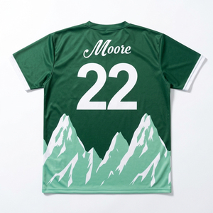 T-shirt formel personnalisé pour homme à manches courtes en polyester tricoté à séchage rapide, imprimé intégral, pour la gym, l'entraînement, le fitness, la course et le football - Product Image 3