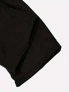 Custom Mens Black Tracksuit <b>Set</b> Hooded Sweatshirt <b>Jogger</b> Pants Casual Streetwear Sportswear Two Piece <b>Matching</b> Outfit Supplier - Product Image 2