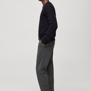 Suéteres cálidos de invierno para hombre con MOQ bajo, suéteres casuales de manga larga con cuello redondo, suéter tejido de color para uso casual. - Product Image 6