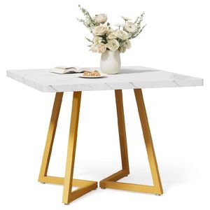 Tavolo da Pranzo Moderno Rettangolare con Piano in Pietra, Arredamento per Casa, Appartamento o Villa - Product Image 3