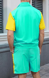 Conjunto de Chaqueta Cortavientos con Capucha para Hombre, Transpirable, Ecológico, de Secado Rápido, Largo Regular, Ropa de Calle para Exteriores - Product Image 5
