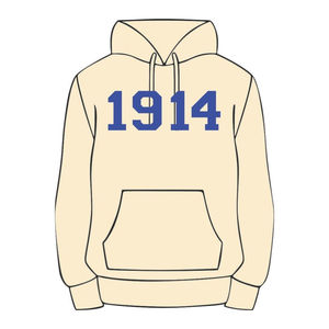 เสื้อฮู้ดแบบสวมหัวผ้าฝ้ายลายกรีก ปีก่อตั้ง 1914 ของชมรมฟีเบต้าซิกมา  ปักลาย Divine Nine HBCU ตามสั่ง - Product Image 2