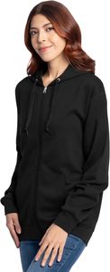 Men's <b>Black</b> Zip-Up Hoodie 100% Cotton Fleece Regular Fit Casual Hooded <b>Sweatshirt</b> with Front Pocket Autumn Wear - Product Image 5