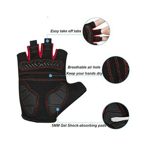 Service OEM, gants de cyclisme demi-doigts de haute qualité pour unisexe, dernier modèle, prix de gros. - Product Image 3