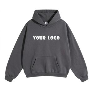 Unisex Luxury Pullover <b>Hoodie</b> 100% Cotton Custom Logo Printing Embroidery Solid Streetwear Brand Hooded Blank <b>Plain</b> Sweatshirts - Product Image 5