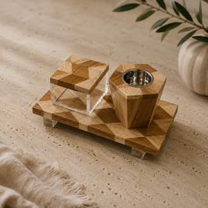 Handmade Wooden Bakhoor Burner Set Glass Storage <b>Box</b> Bone Inlay Oud Incense Burner Arabic Incense Holder Chic <b>Ramadan</b> Decor <b>Gift</b> - Product Image 6
