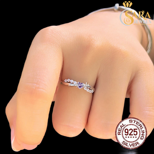 Anillo de Plata 925 con Corazón y Detalles de Diamantes para Mujer, Anillo de Compromiso Romántico con Piedras Preciosas, Disponible a Buen Precio - Product Image 4