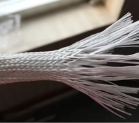 Manchon isolant en fibre de verre traitée thermiquement SUNBOW UFG-001 pour câble électrique, application haute température 220V