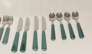 Juego de cubiertos de metal de Calidad exclusiva con asas de resina Juego de cubiertos reales para restaurante o vajilla de boda Cuchara DE LA India - Product Image 5