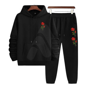 Ensemble de survêtement de sport pour homme, grande taille, haute qualité, avec logo personnalisé brodé et imprimé, collection Hiver 2026 - Product Image 3
