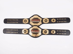 Cinturón de Campeonato de Boxeo Personalizable, Impermeable y Antideslizante, Cinturón de Premio para Torneos Profesionales, Cuero Sintético, Metal Color Plomo - Product Image 2