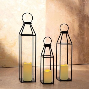 Home Decor Customised Vintage Table <b>Top</b> Outdoor Indoor Metal Candle Lanterns Farmhouse Floor & Hanging Metal Candle Lanterns - Product Image 6