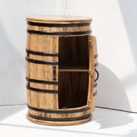 Meuble bar industriel Vandana Vesta Vertex, style moderne, métal et bois, pour la maison