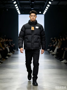 Custom Logo <b>Winter</b> Heavyweight Black Puffer Jacket Manufacturer Wholesale <b>Mens</b> Stand Collar <b>Warm</b> Outerwear Oversized Puffer <b>Coat</b> - Product Image 5