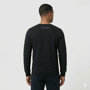 เสื้อสเวตเชิ้ตคุณภาพสูงสำหรับผู้ชาย เสื้อสเวตเชิ้ตผ้าฝ้ายนุ่ม เสื้อสเวตเชิ้ตแบบมืออาชีพ เสื้อสเวตเชิ้ตแบบกำหนดเอง เสื้อสเวตเชิ้ตพื้นฐานสำหรับผู้ชาย - Product Image 2