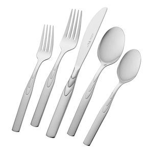 Ensemble de couverts en métal classique et moderne, adapté aux besoins de la restauration à domicile, dans les restaurants, les hôtels et les services de traiteur. - Product Image 2
