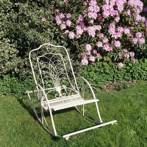 Banc de jardin en fer forgé sur mesure, design européen, résistant aux intempéries, 2 places, pour meubles de jardin d'extérieur - Product Image 2