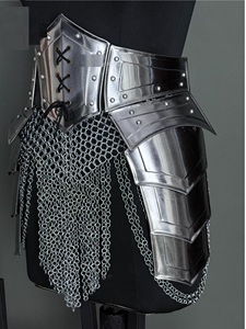 Conjunto de Armadura de Malla de Acero para Mujer, Plateado, Estilo Antiguo y Moderno, para Disfraces de Cosplay y Bodas Medievales - Product Image 5
