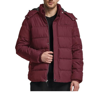 Wholesale Custom Blank Men Puffer Jacket Stand Collar Heavyweight <b>Padded</b> Winter Bubble <b>Coat</b> - Product Image 5