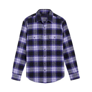 Chemise en flanelle pour homme de haute qualité, confortable, anti-rides, à carreaux, 100% coton, manches longues, décontractée, en molleton, surdimensionnée, chaude - Product Image 2