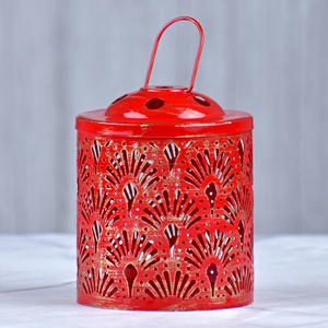 Lanternes de sol en fer faites à la main du fabricant indien bougeoir intérieur extérieur pour la maison hôtel ambiance de noël style de vie - Product Image 5