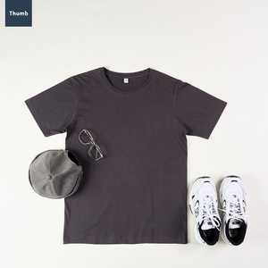 Wholesale High Quality Men's <b>Plain</b> T Shirts <b>White</b> <b>Tee</b> Shirt Custom Printing Blanks Oversized for Summer Made in Thailand - Product Image 2