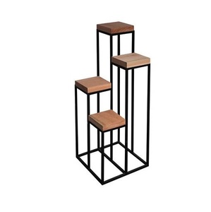 Modern Iron Plant Pot Stand with Sleek Look for Indoor Outdoor Garden Balcony Living Room Decorative <b>Planter</b> Holder - Product Image 4