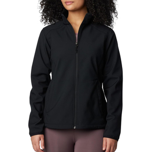 Chaqueta cortavientos softshell para mujer, más vendida, con logotipo personalizado, cuello alto, a prueba de viento, para damas. - Product Image 1