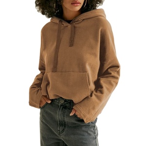 Sudadera con capucha de talla grande de moda para mujer OEM, sudaderas de felpa francesa con bordado de agujeros con logotipo de lentejuelas y técnicas de tinte de corbata para damas - Product Image 1