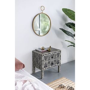 26 \ "X 32 \" oro cornice in metallo cerchio specchio specchio accento per soggiorno ingresso ufficio - Product Image 4