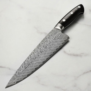 Cuchillo de Chef de Acero Damasco de Primera Calidad para Cocina, Herramienta Profesional con Corte Suave y Rendimiento Duradero - Product Image 1