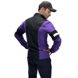 Veste légère pour athlètes, hommes et femmes, vêtements de sport légers pour l'entraînement, la course à pied, coupe-vent à fermeture éclair, violet noir, extérieur - Product Image 5