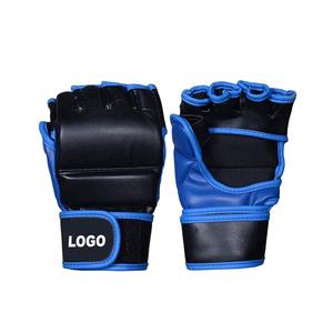 Gants de MMA en cuir professionnels pour l'entraînement des adultes, fermeture à boucle et à crochets, protection des mains pour la boxe et le MMA - Product Image 1