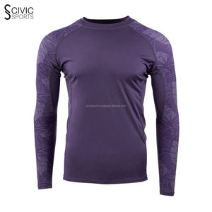 Maillot de bain à séchage rapide Rash Guard plage surf plongée Rashguard ensembles hommes Nylon tissu impression vêtements - Product Image 1
