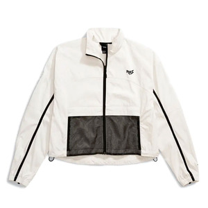 OEM Custom Women's Lightweight Mesh Panel Windbreaker Set Lightweight Nylon Racer Windbreaker shorts Streetwear Hoodies Supplier - Product Image 4