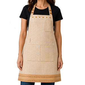 Tabliers de cuisine personnalisés avec un design attrayant aux couleurs éclatantes, tablier de cuisine pour fournisseur en Inde. - Product Image 1
