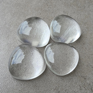 Cristal de quartz AAA+ en forme de trilène, cabochon à dos plat, pierre précieuse calibrée en vrac, pour la fabrication de bijoux - Product Image 5