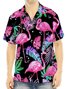 Camiseta Hawaiana de Playa con Logotipo Personalizado de Alta Calidad para Hombre, Nueva Moda, Suave, Transpirable, Informal - Product Image 5
