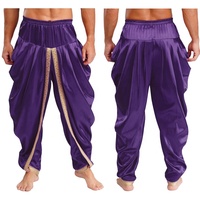 Pantalon Dhoti en satin pour homme Pantalon décontracté pour les vacances Fête à thème Tenue quotidienne décontractée Mariages Plage Maison Fête à thème Événements