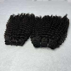 Meilleure qualité paquets de cheveux bouclés crépus vietnamiens avec fermeture à lacet 100% extensions de cheveux humains bruts non transformés noir naturel - Product Image 6