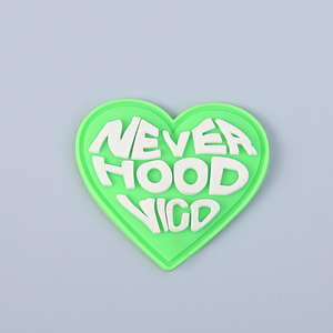 Patch en silicone de haute qualité avec étiquette en caoutchouc personnalisée, patch en caoutchouc blanc en gros, logo pour vêtements - Product Image 6