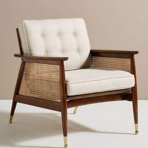 Fauteuil simple de style moderne, idéal pour la terrasse ou le bord de la piscine, avec mousse douce et résistante. - Product Image 5